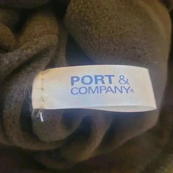 Port & Co Men's Black/Red Striped Acrylic Fleece Lined Beanie - Picture 5 of 6